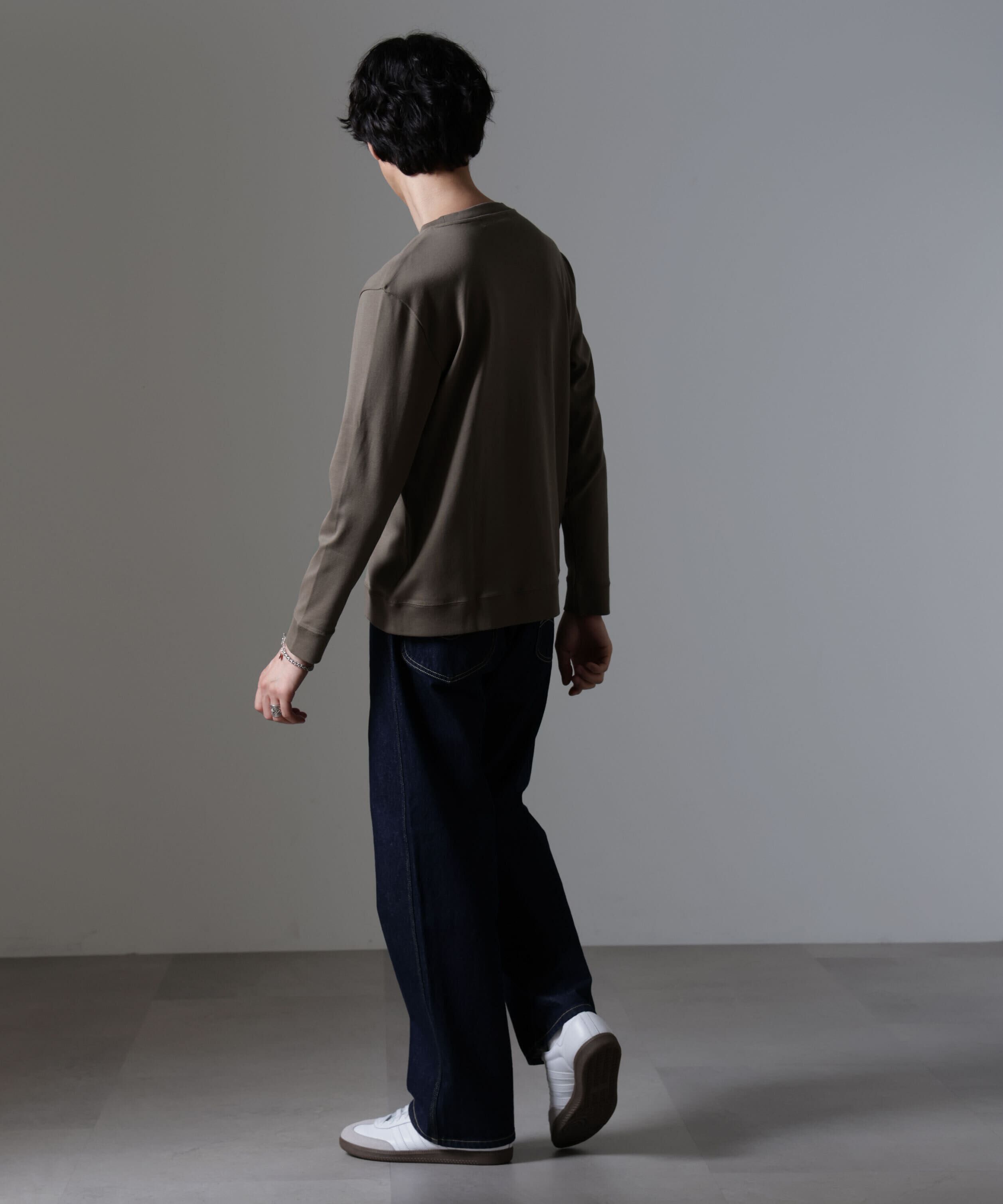 nano･universe「｢FORMAL JERSEY｣クルーネックカットソー長袖」|Tシャツ・カットソー|