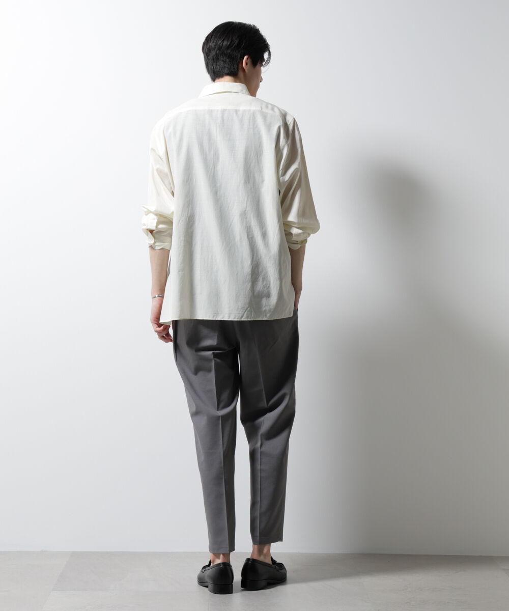 nano･universe「キュプラコットンバルーズシャツ 長袖」|シャツ・ブラウス|