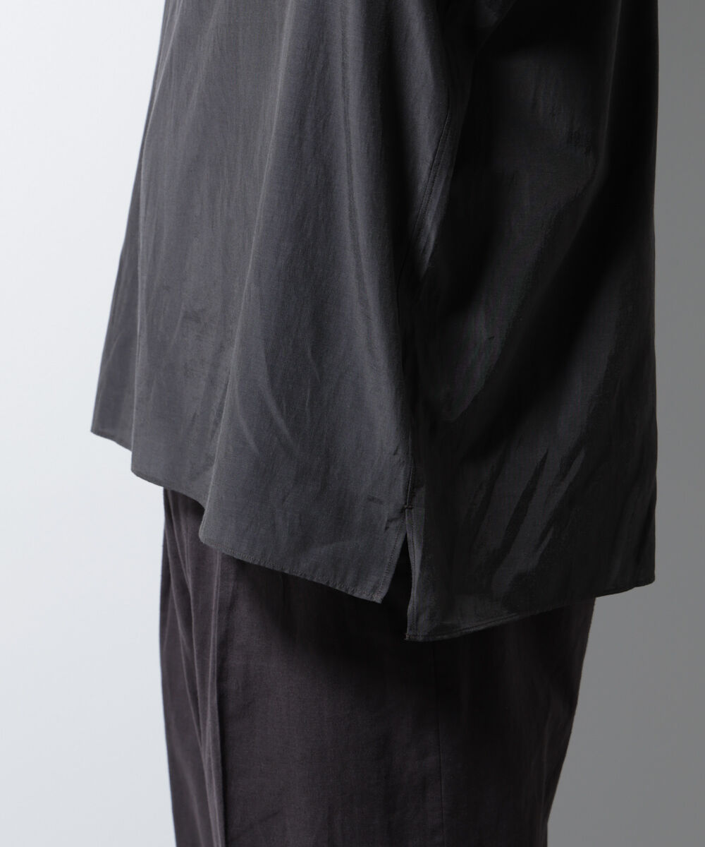 nano･universe「キュプラコットンバルーズシャツ 長袖」|シャツ・ブラウス|