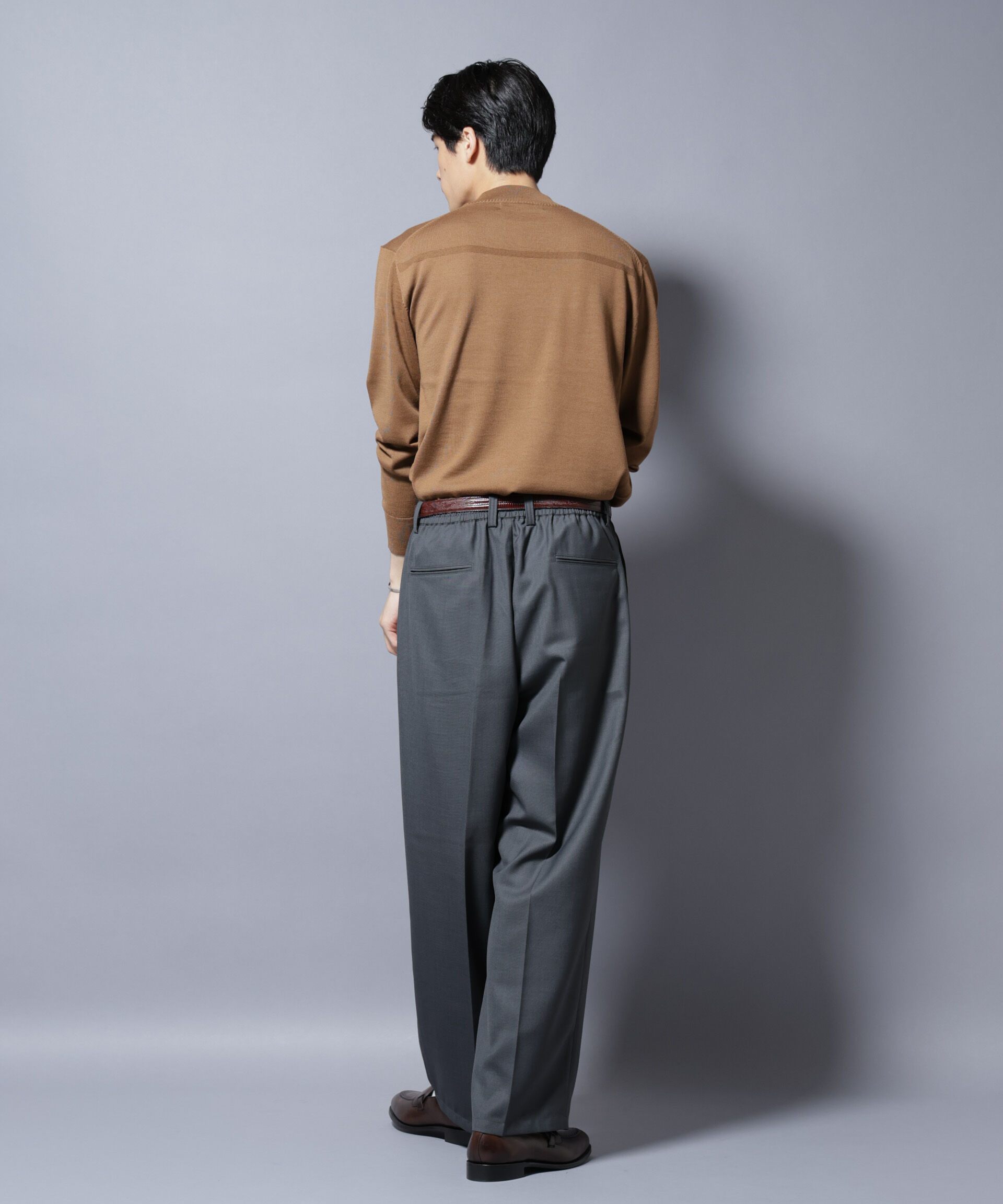 nano･universe「「毛玉レスニット」ファインゲージモックネック」|ニット・セーター|