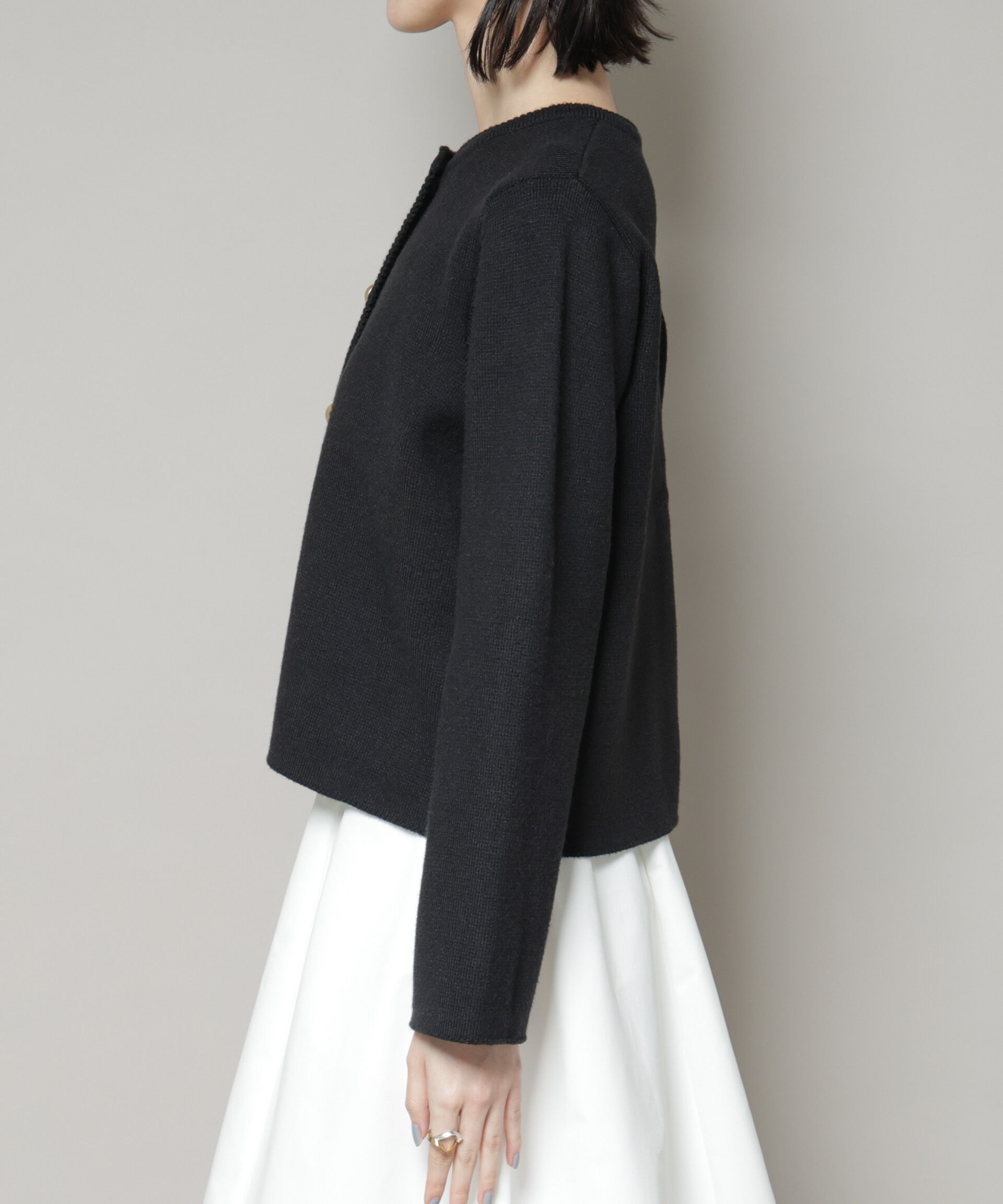 nano･universe「ミラノリブニットジャケット」|ニット・セーター|