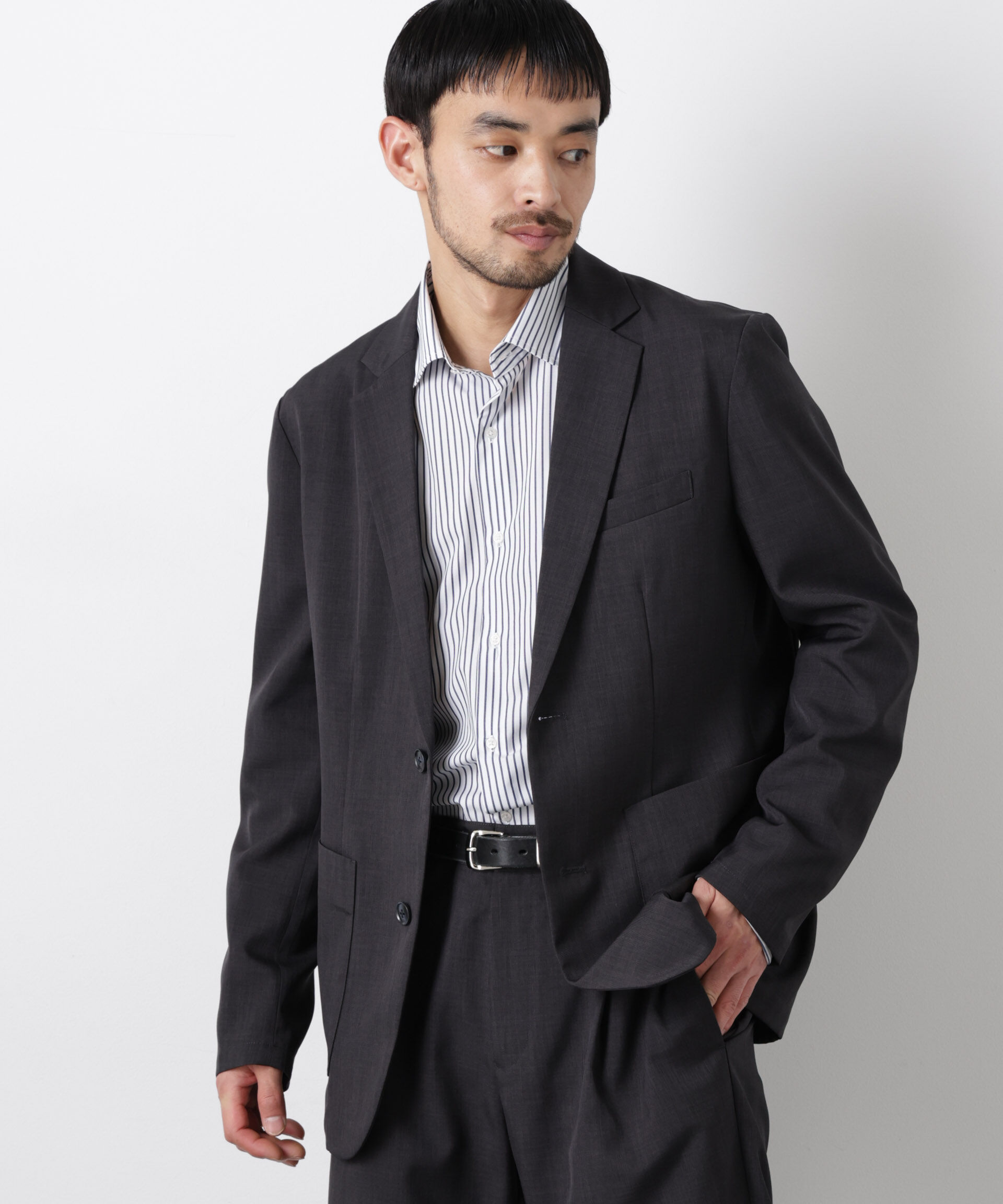 nano･universe「ポリエステルツイル セットアップ(洗濯機洗い可能)」|スーツ|