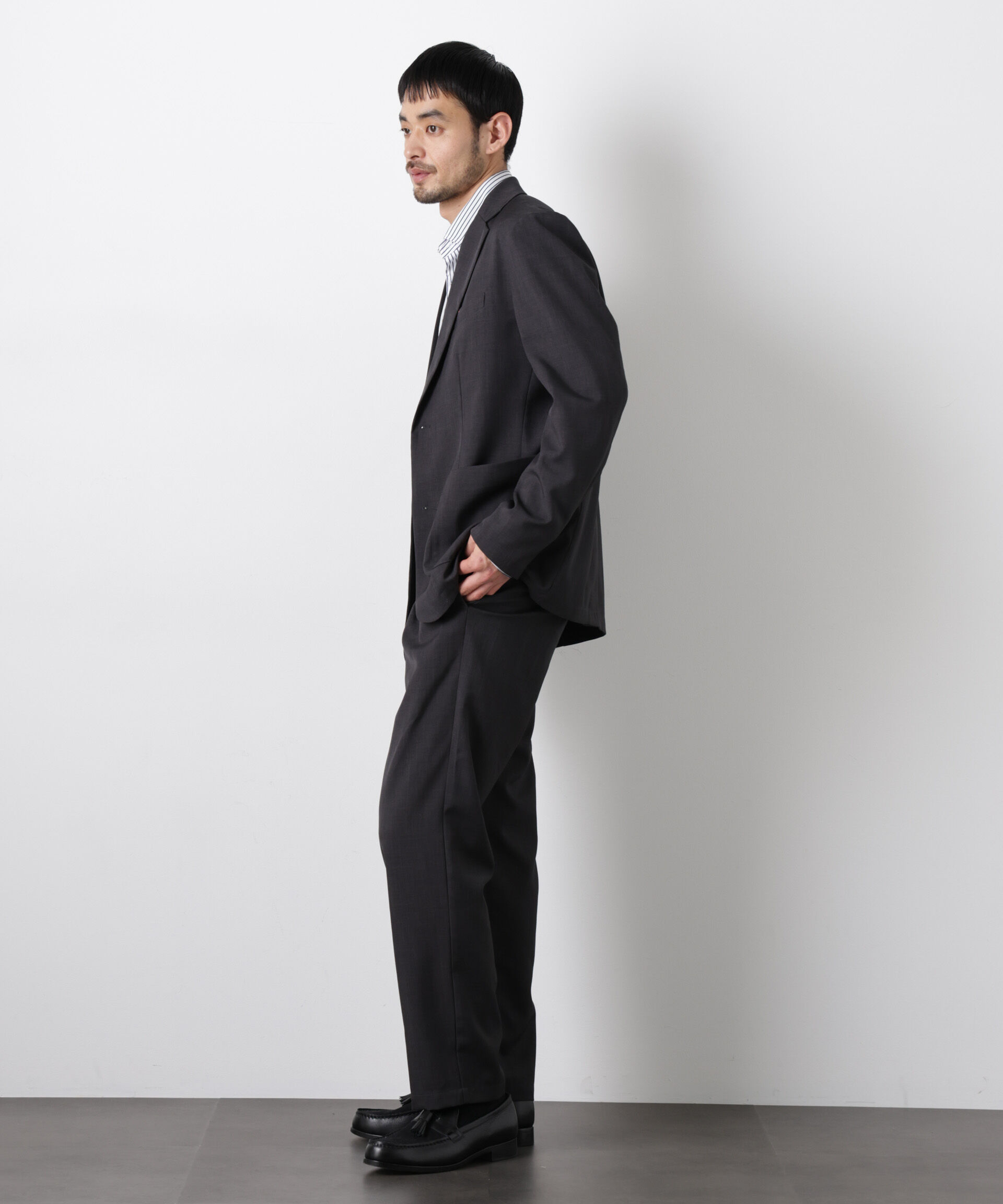 nano･universe「ポリエステルツイル セットアップ(洗濯機洗い可能)」|スーツ|