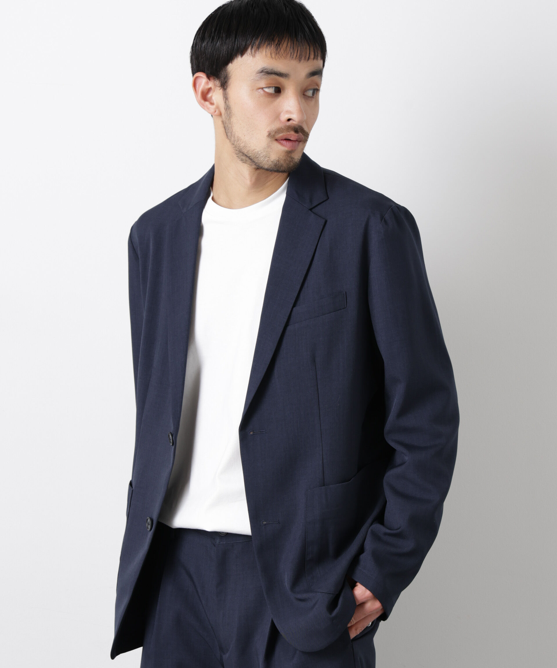 nano･universe「ポリエステルツイル セットアップ(洗濯機洗い可能)」|スーツ|