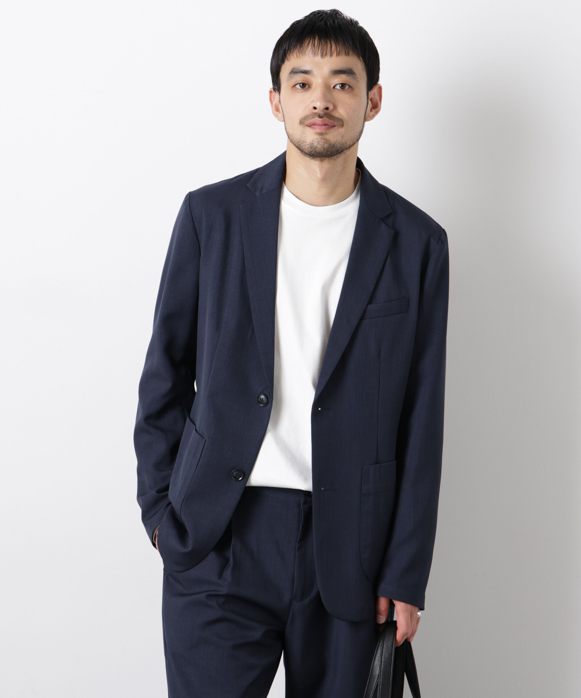 nano･universe「ポリエステルツイル セットアップ(洗濯機洗い可能)」|スーツ|