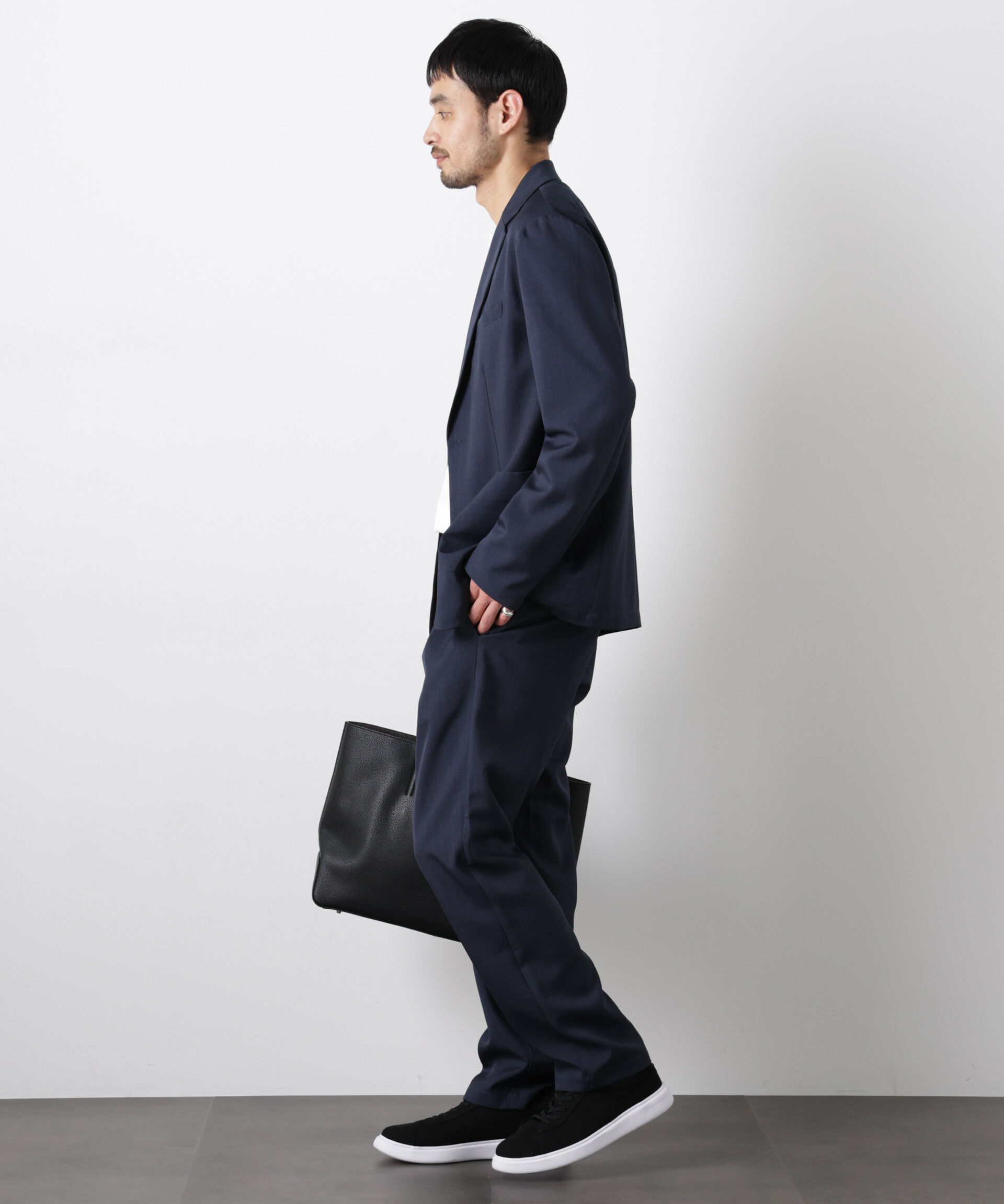 nano･universe「ポリエステルツイル セットアップ(洗濯機洗い可能)」|スーツ|