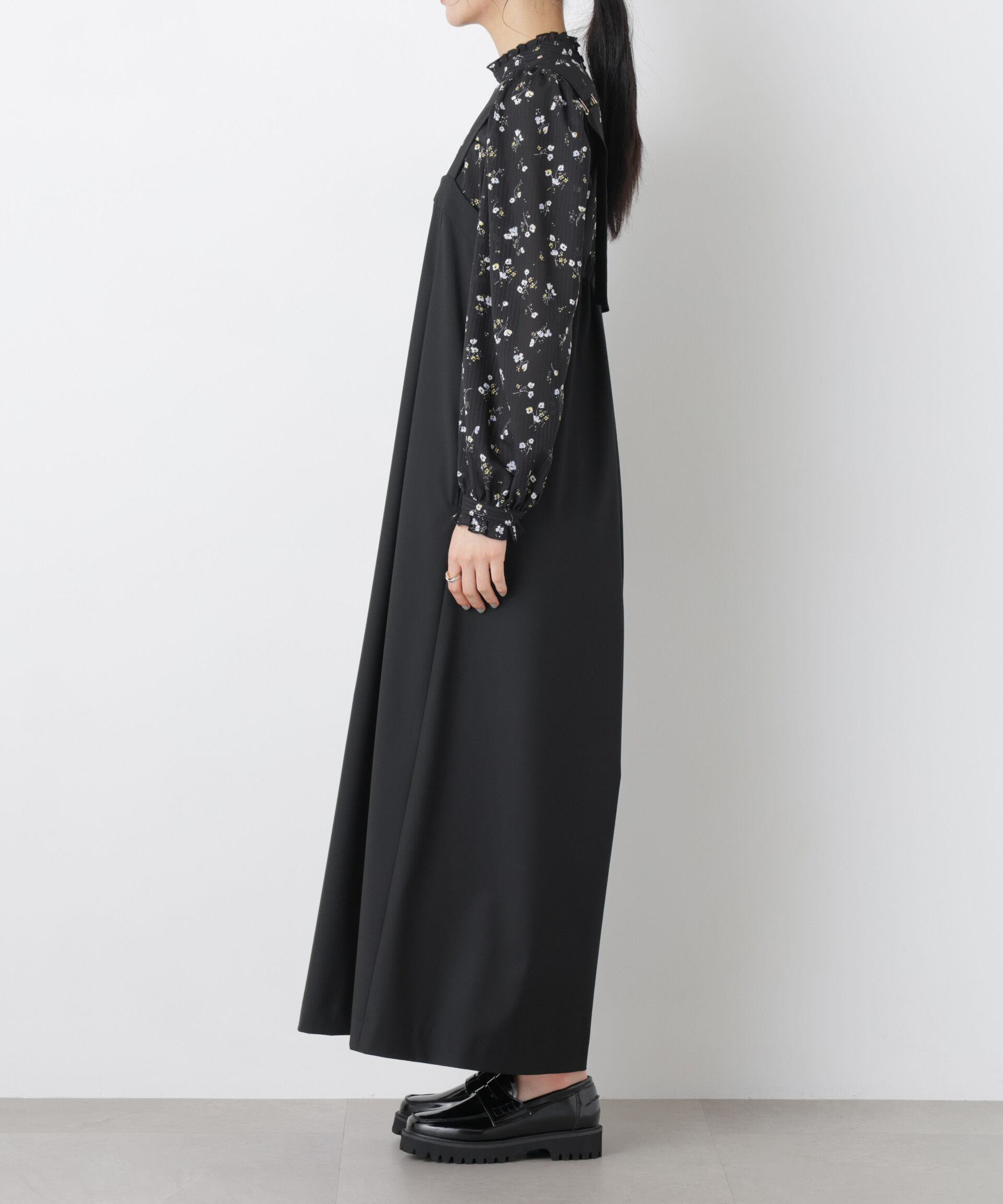 nano･universe「ワイドフレアサロペット」|ワンピース|