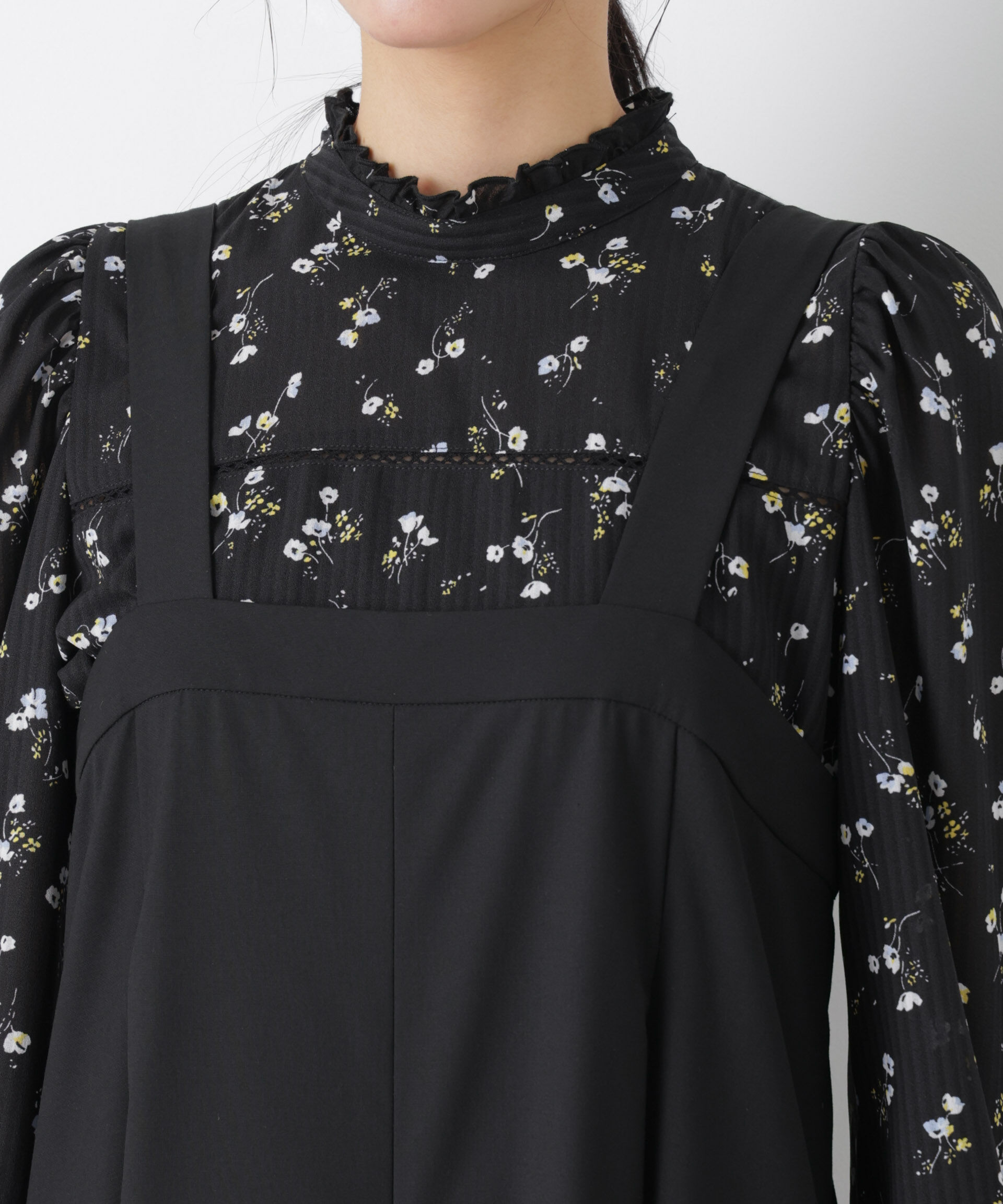 nano･universe「ワイドフレアサロペット」|ワンピース|