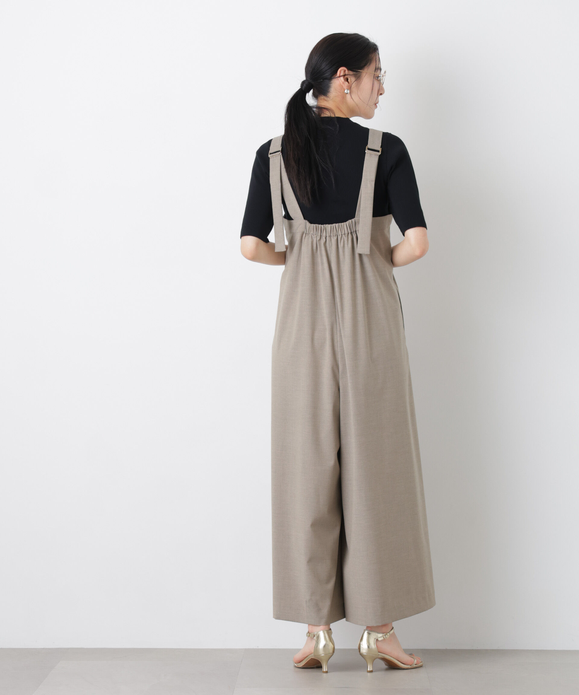 nano･universe「ワイドフレアサロペット」|ワンピース|