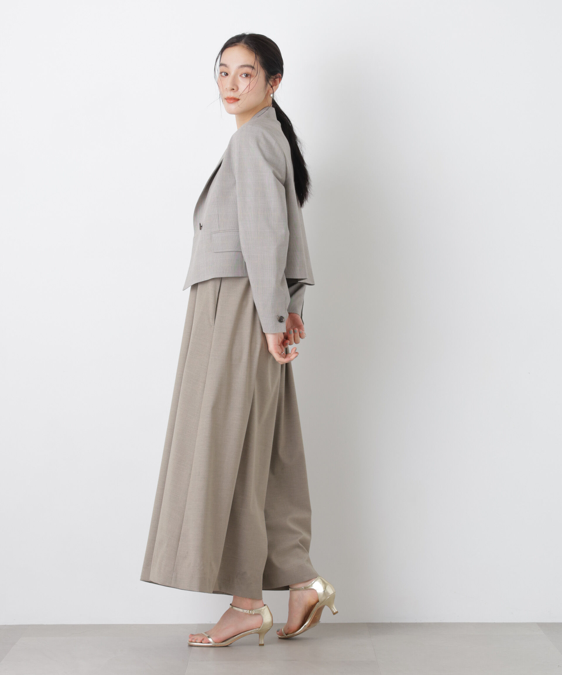 nano･universe「ワイドフレアサロペット」|ワンピース|