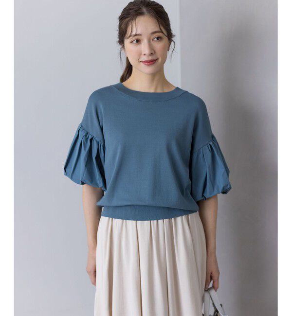 組曲「ストレッチクリアパフ袖 ニット」|ニット・セーター|ﾁｬｺｰﾙﾌ