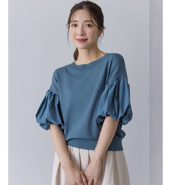 組曲「ストレッチクリアパフ袖 ニット」|ニット・セーター|