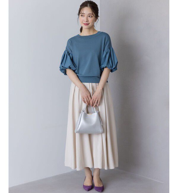 組曲「ストレッチクリアパフ袖 ニット」|ニット・セーター|