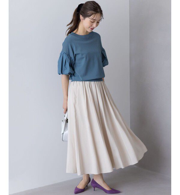 組曲「ストレッチクリアパフ袖 ニット」|ニット・セーター|