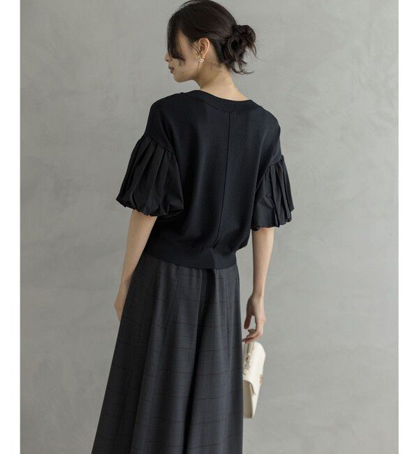 組曲「ストレッチクリアパフ袖 ニット」|ニット・セーター|