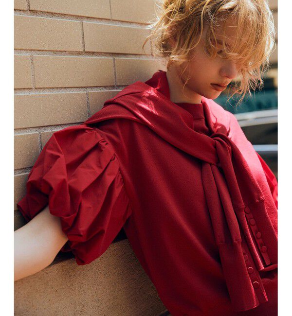 組曲「ストレッチクリアパフ袖 ニット」|ニット・セーター|