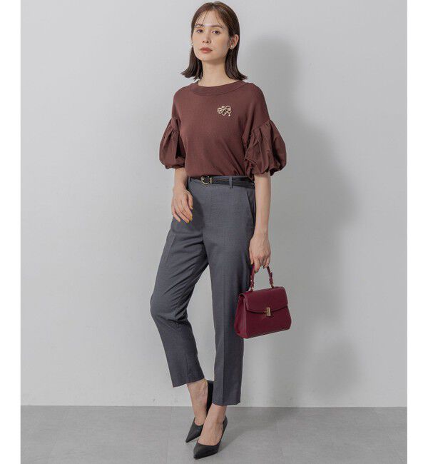 組曲「ストレッチクリアパフ袖 ニット」|ニット・セーター|