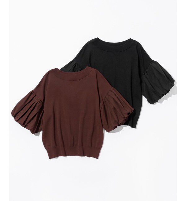 組曲「ストレッチクリアパフ袖 ニット」|ニット・セーター|