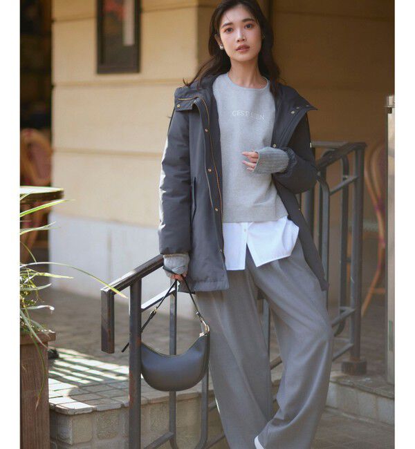 23区「【一部店舗限定/洗える】クリアコットンテリー セットアップ ロゴ スウェット」|Tシャツ・カットソー|