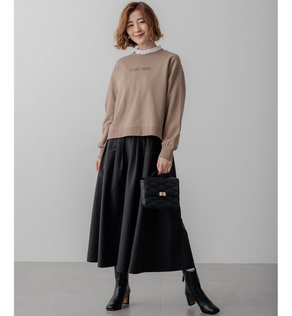 23区「【一部店舗限定/洗える】クリアコットンテリー セットアップ ロゴ スウェット」|Tシャツ・カットソー|