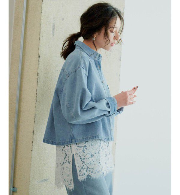 23区「【SLOW/一部店舗限定】LIGHT DENIM ジャケット」|デニムジャケット|ｽｶｲﾌﾞﾙ