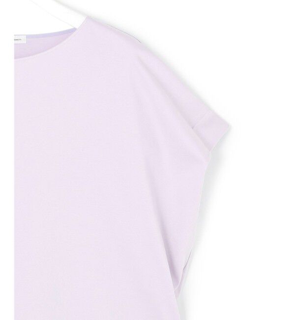 23区「【汗じみ防止/洗える】スムースデザイン フレンチスリーブ Tシャツ」|Tシャツ・カットソー|