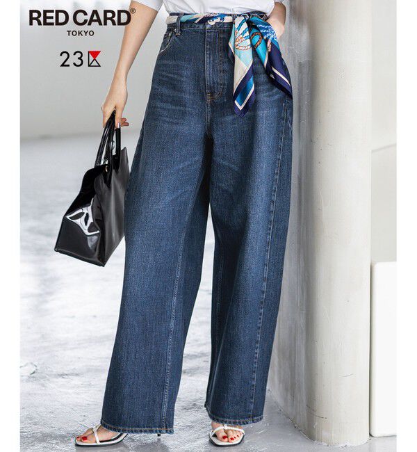 23区「【見上愛さん着用/RED CARD TOKYO&times;23区】カーヴィー デニム パンツ」|デニム|ﾐｯﾄﾞﾌﾞ