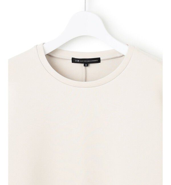 23区「【VERY掲載/洗える】コットンエアーダンボール サイドジップ カットソー」|Tシャツ・カットソー|