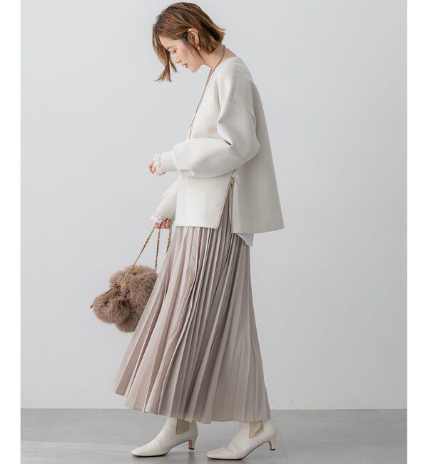 23区「【VERY掲載/洗える】コットンエアーダンボール サイドジップ カットソー」|Tシャツ・カットソー|