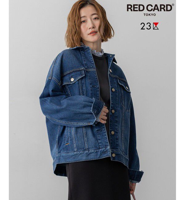 23区「【滝沢眞規子さん着用/RED CARD TOKYO&times;23区】オーバーサイズ デニム ジャケット」|デニムジャケット|ﾐｯﾄﾞﾌﾞ