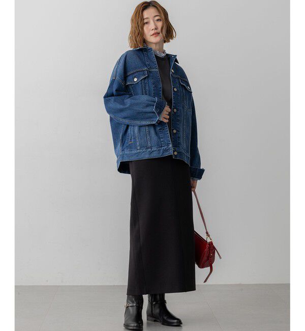 23区「【滝沢眞規子さん着用/RED CARD TOKYO&times;23区】オーバーサイズ デニム ジャケット」|デニムジャケット|