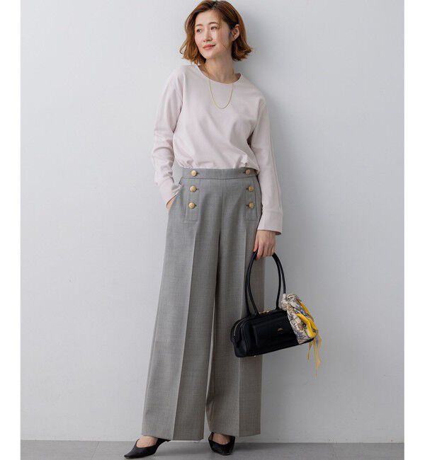 23区「バックボタン TEEブラウス」|シャツ・ブラウス|