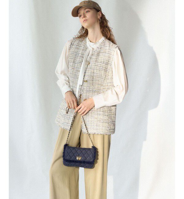 23区「TRオーガンジー 2WAY ボウタイブラウス」|シャツ・ブラウス|