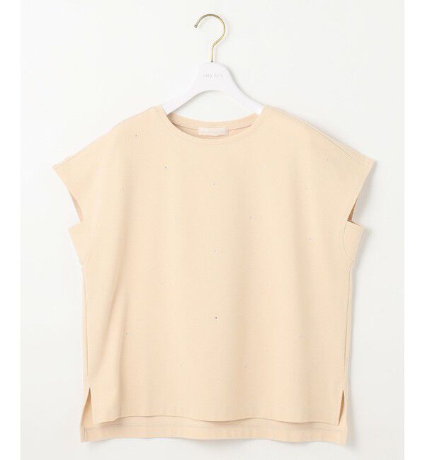 ANY SIS「【洗える】ビジュー付き カットソー」|Tシャツ・カットソー|