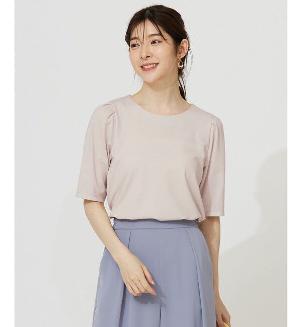 ANY SIS「【接触冷感・UVカット・洗える】ハイストレッチスムースタックスリーブ カットソー」|Tシャツ・カットソー|ｱｲﾎﾞﾘｰ