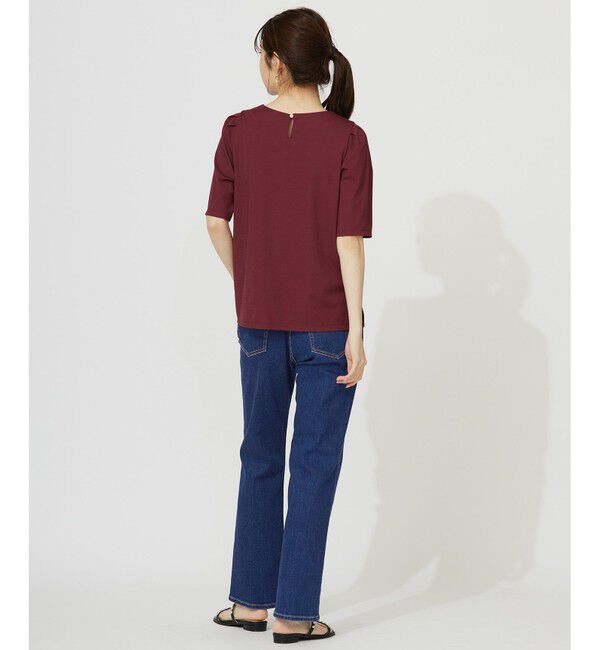 ANY SIS「【接触冷感・UVカット・洗える】ハイストレッチスムースタックスリーブ カットソー」|Tシャツ・カットソー|