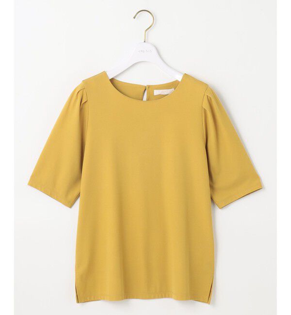 ANY SIS「【接触冷感・UVカット・洗える】ハイストレッチスムースタックスリーブ カットソー」|Tシャツ・カットソー|マスタード