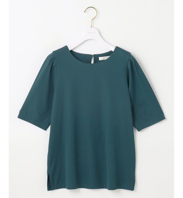 ANY SIS「【接触冷感・UVカット・洗える】ハイストレッチスムースタックスリーブ カットソー」|Tシャツ・カットソー|