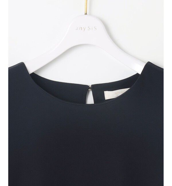 ANY SIS「【接触冷感・UVカット・洗える】ハイストレッチスムースタックスリーブ カットソー」|Tシャツ・カットソー|