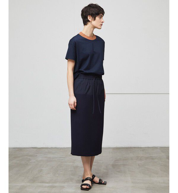 BEIGE,「【洗える】BRICKA / バイカラーTシャツ」|Tシャツ・カットソー|