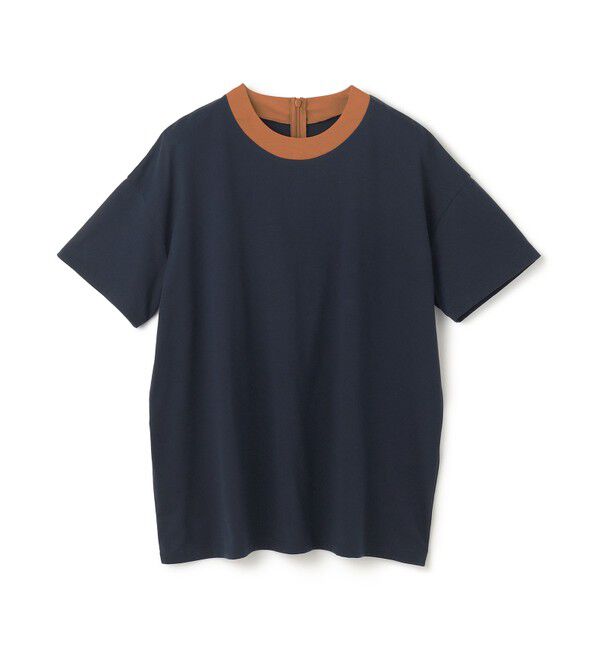 BEIGE,「【洗える】BRICKA / バイカラーTシャツ」|Tシャツ・カットソー|