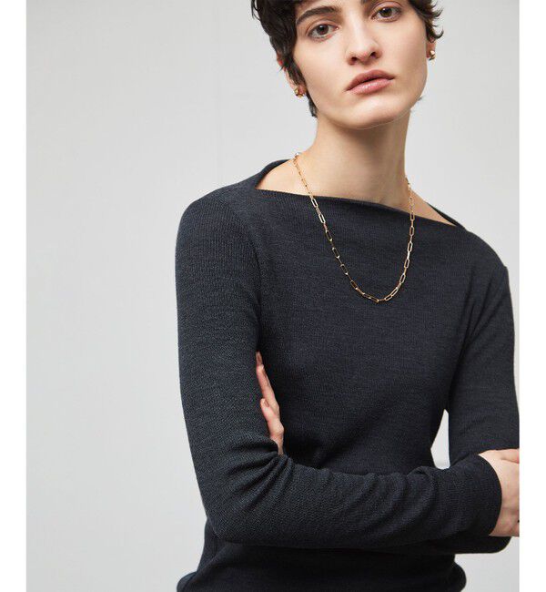 BEIGE,「【一部店舗限定・洗える】FORD / ボートネックトップス」|Tシャツ・カットソー|