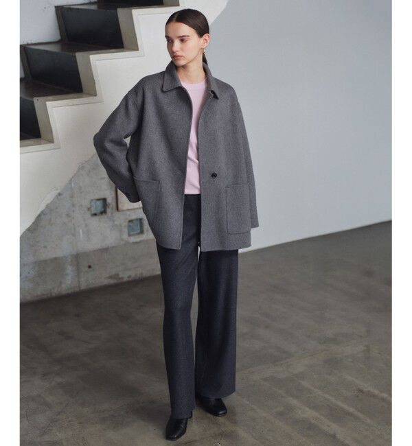 BEIGE,「【WEB限定・洗える】WILLOW / ストレッチクルーネックリブニット」|ニット・セーター|