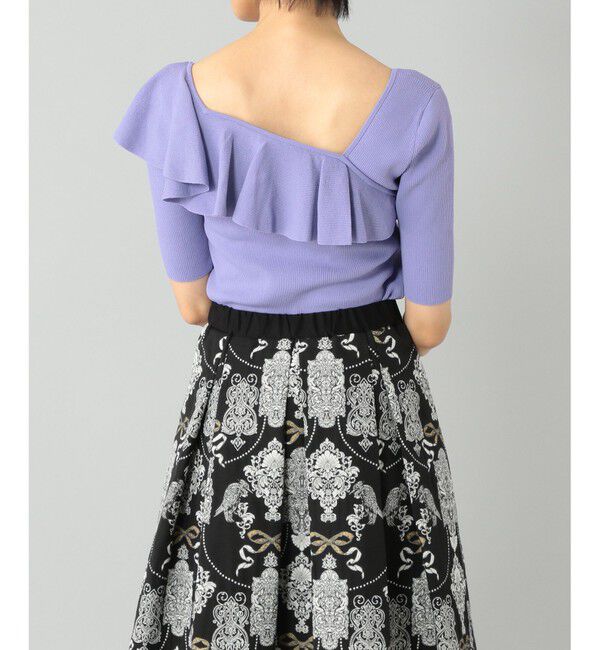  「サイドフリルリブニットトップ」|ニット・セーター|