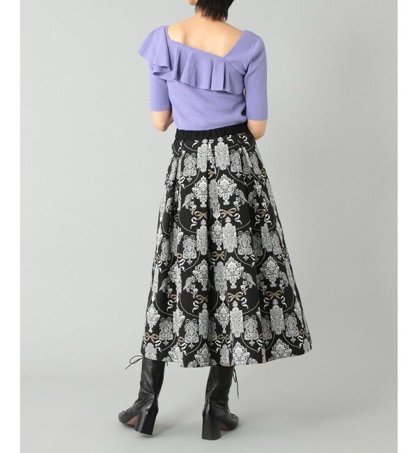  「サイドフリルリブニットトップ」|ニット・セーター|