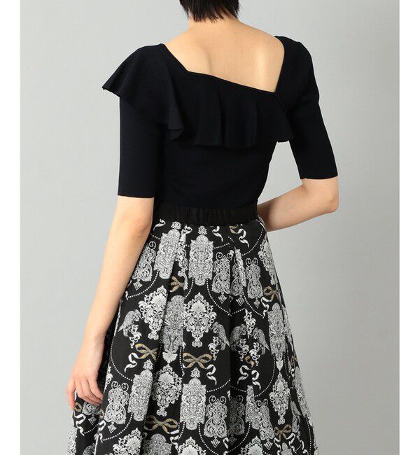  「サイドフリルリブニットトップ」|ニット・セーター|