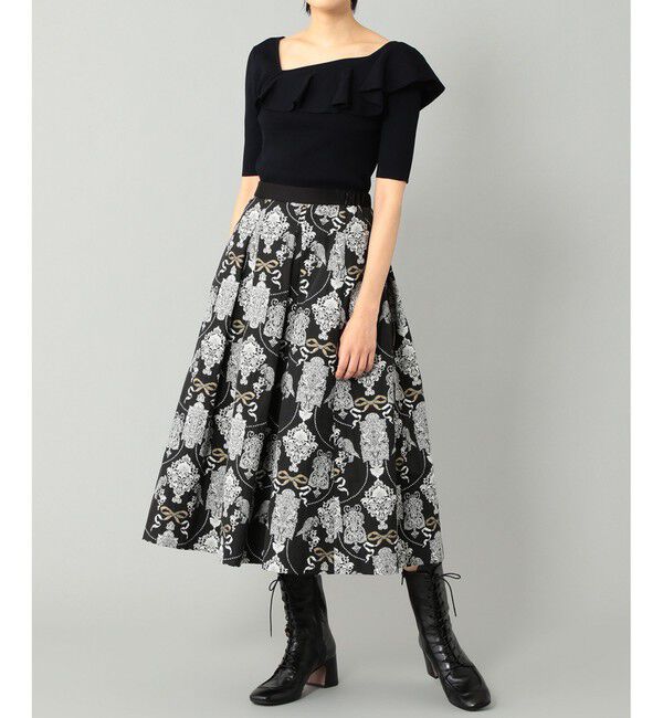  「サイドフリルリブニットトップ」|ニット・セーター|