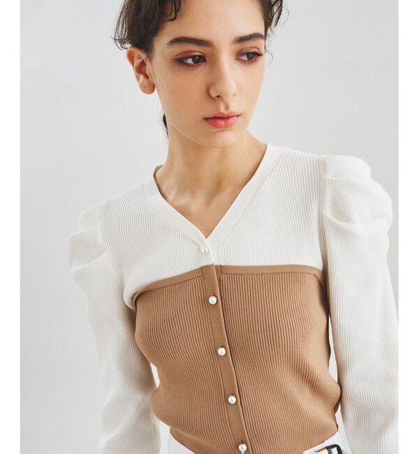 Diagram「バイカラーリブニットトップ」|ニット・セーター|