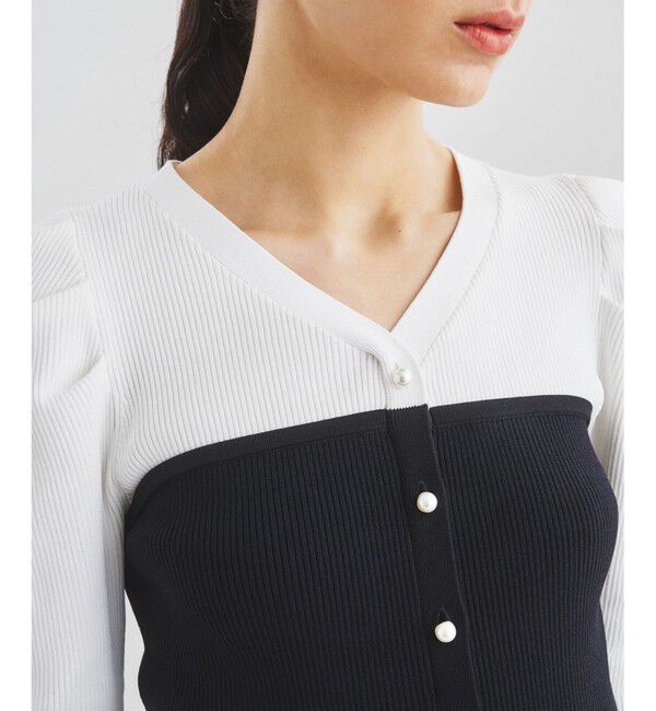 Diagram「バイカラーリブニットトップ」|ニット・セーター|