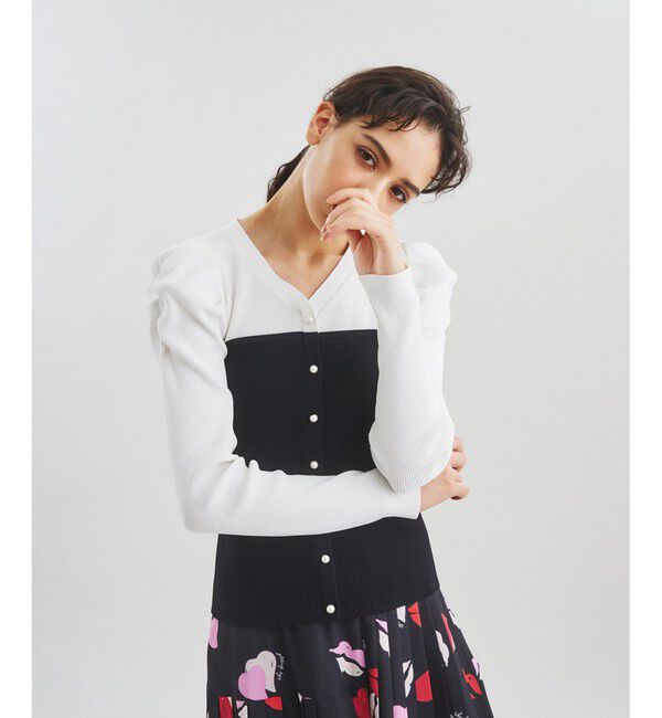 Diagram「バイカラーリブニットトップ」|ニット・セーター|